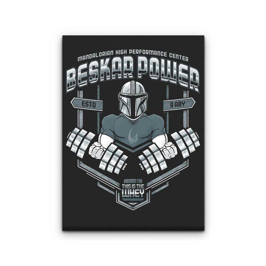 Beskar Power - Canvas Print