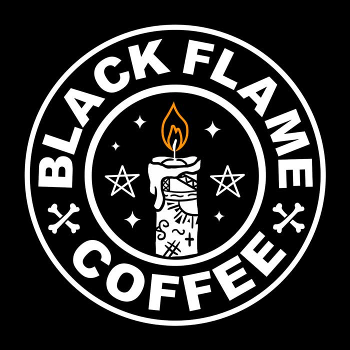 Black Flame Coffee - Ringer T-Shirt