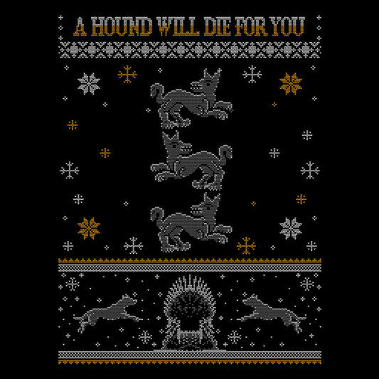 Black Hounds Sweater - Fleece Blanket