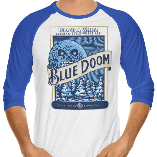 Blue Doom - 3/4 Sleeve Raglan T-Shirt