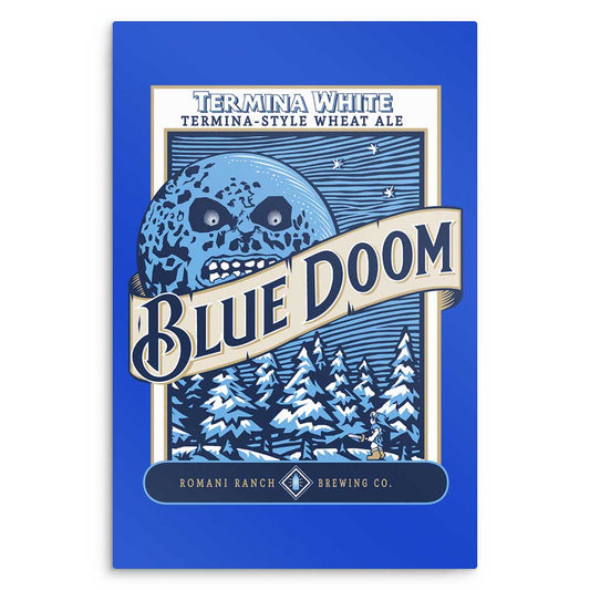 Blue Doom - Metal Print