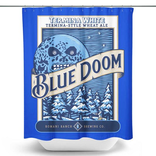 Blue Doom - Shower Curtain