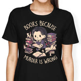 Books Over Murder - Women's Apparel