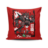 Burning Summoning - Throw Pillow