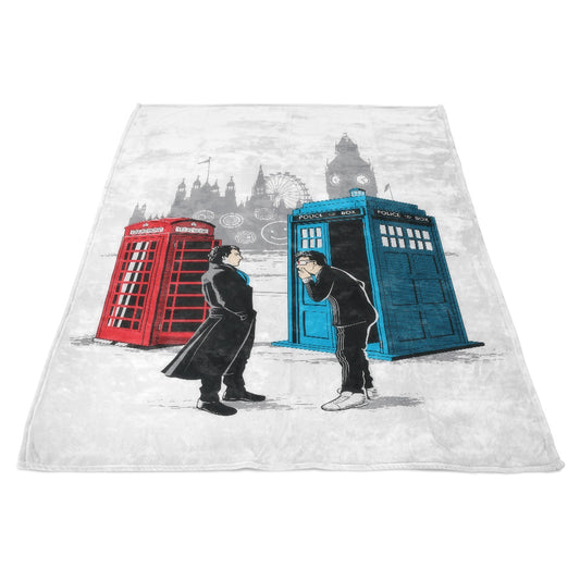 Cabins Collide - Fleece Blanket