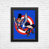 Captain Tallhair and Football Soldier - Posters & Prints