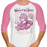 Catcaptor Sakura - 3/4 Sleeve Raglan T-Shirt