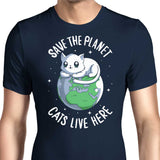 Cats Live Here - Men's Apparel