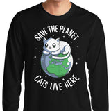 Cats Live Here - Long Sleeve T-Shirt