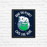 Cats Live Here - Posters & Prints