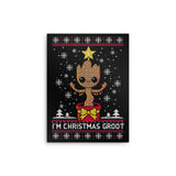 Christmas Groot - Metal Print