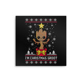 Christmas Groot - Metal Print