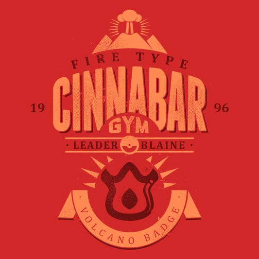 Cinnabar Island Gym - 3/4 Sleeve Raglan T-Shirt