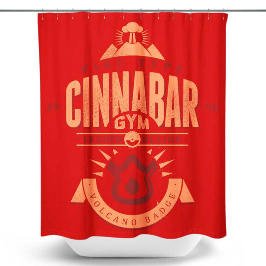 Cinnabar Island Gym - Shower Curtain