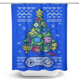 Classic Gaming Christmas - Shower Curtain