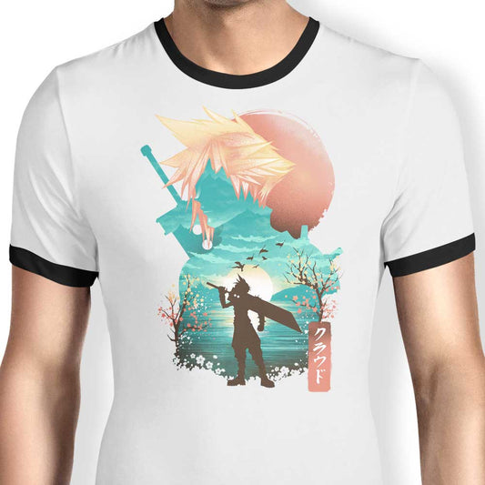 Cloud Ukiyo-e - Ringer T-Shirt