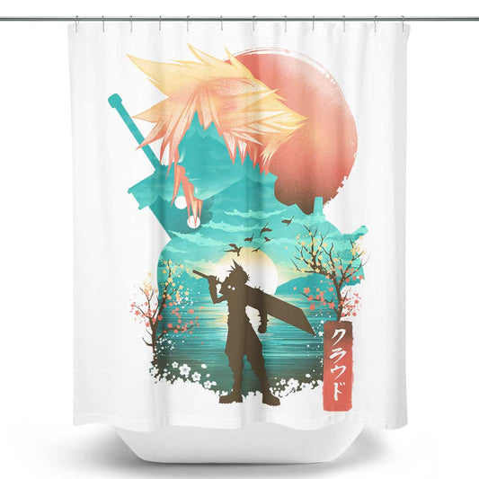 Cloud Ukiyo-e - Shower Curtain