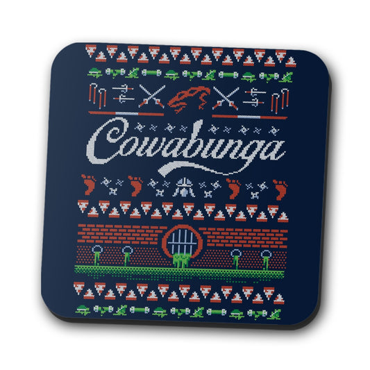 Cowabunga Christmas - Coasters