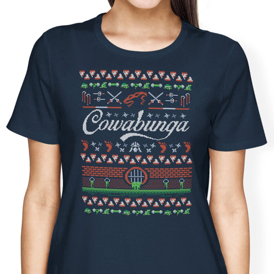 Cowabunga Christmas - Women's Apparel