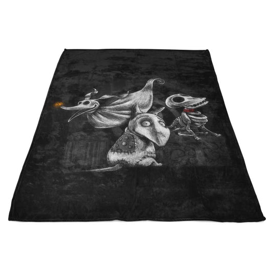 Creepy Dogs - Fleece Blanket