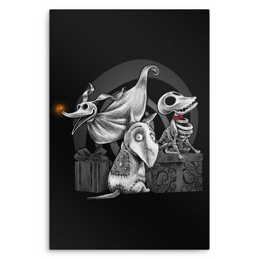 Creepy Dogs - Metal Print