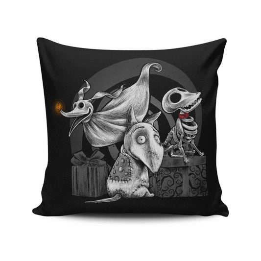 Creepy Dogs - Throw Pillow