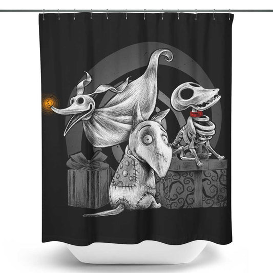 Creepy Dogs - Shower Curtain