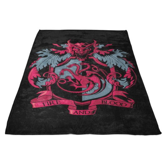 Crest of the Dragon - Fleece Blanket