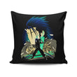 Crisis Silhouette - Throw Pillow