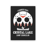 Crystal Lake Camp Counselor - Canvas Print