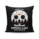 Crystal Lake Camp Counselor - Throw Pillow