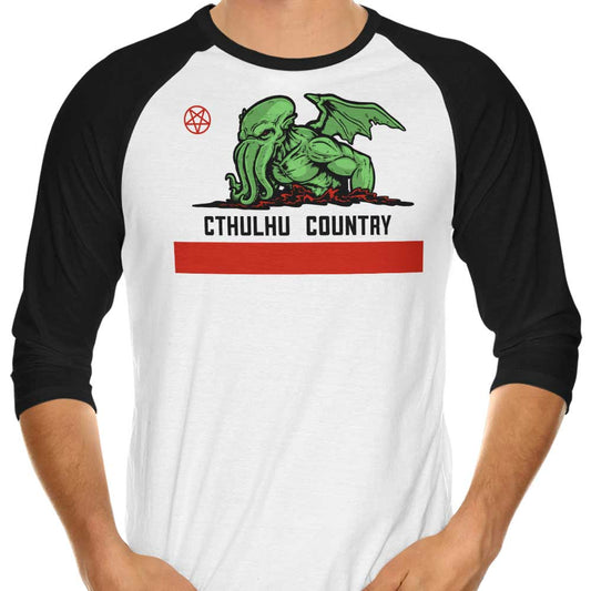 Cthulhu Country - 3/4 Sleeve Raglan T-Shirt