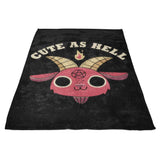 Cute as Hell - Fleece Blanket