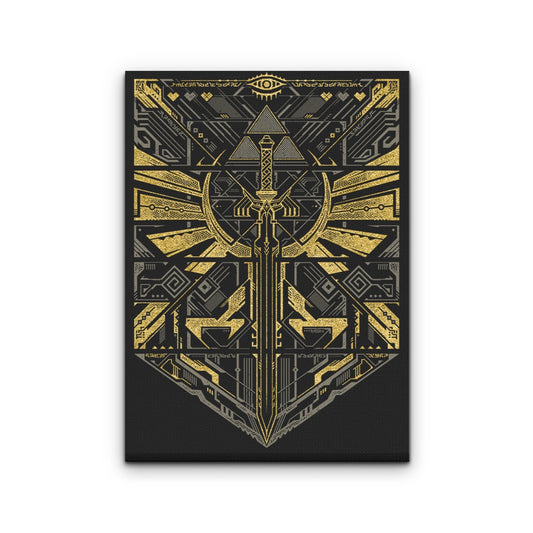 Cyber Hero Gold - Canvas Print