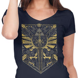 Cyber Hero Gold - Women's V-Neck