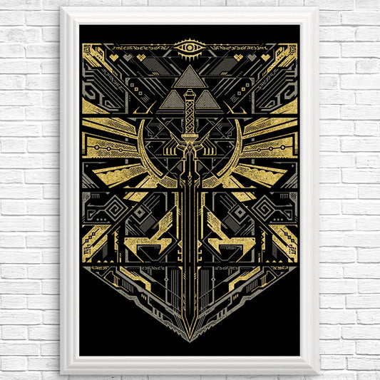 Cyber Hero Gold - Posters & Prints