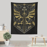 Cyber Hero Gold - Wall Tapestry