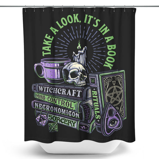 Dark Books - Shower Curtain