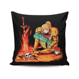 Dark Samus - Throw Pillow