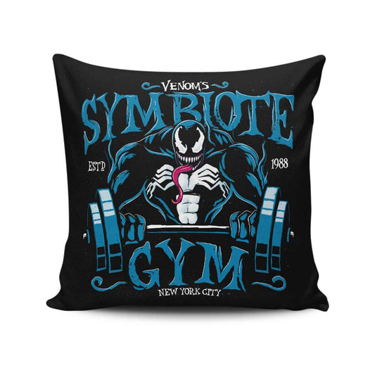 Dark Symbiote Gym - Throw Pillow