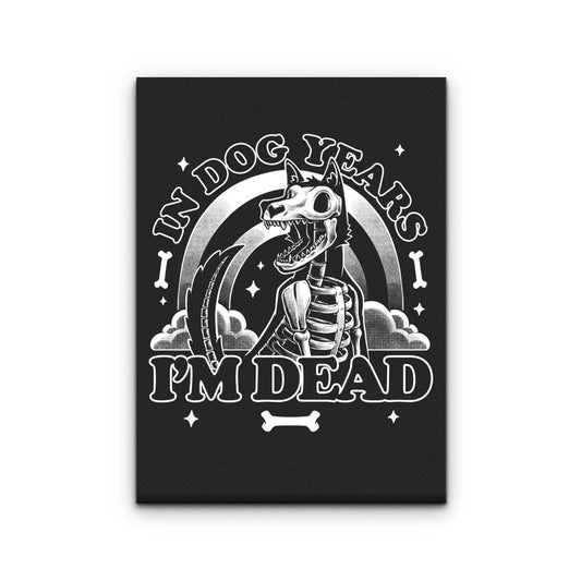 Dead in Dog Years - Canvas Print