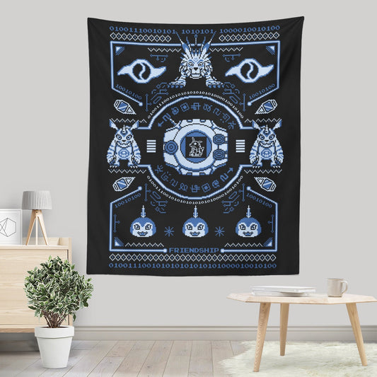 Digital Friendship Sweater - Wall Tapestry