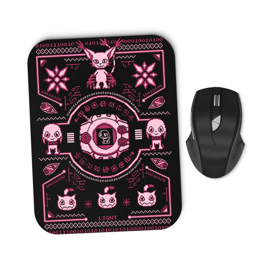 Digital Light Sweater - Mousepad