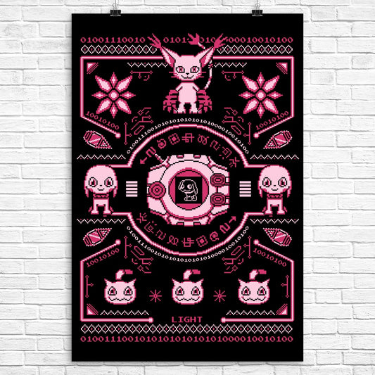 Digital Light Sweater - Poster