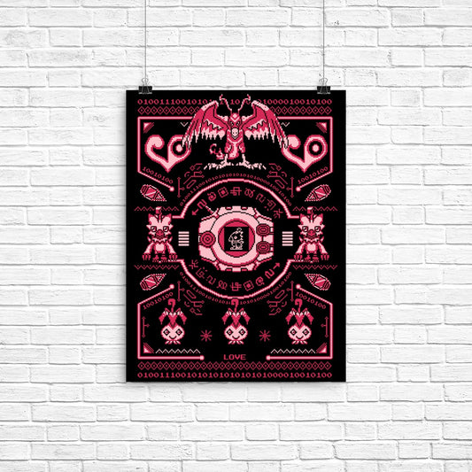 Digital Love Sweater - Poster