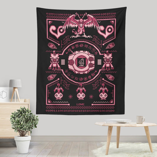 Digital Love Sweater - Wall Tapestry