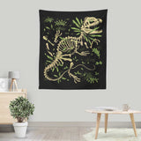 Dilophosaurus Fossils - Wall Tapestry