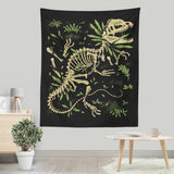 Dilophosaurus Fossils - Wall Tapestry