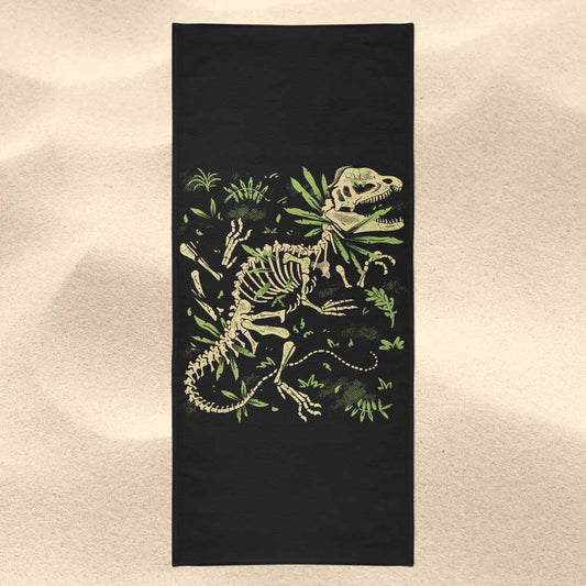 Dilophosaurus Fossils - Towel