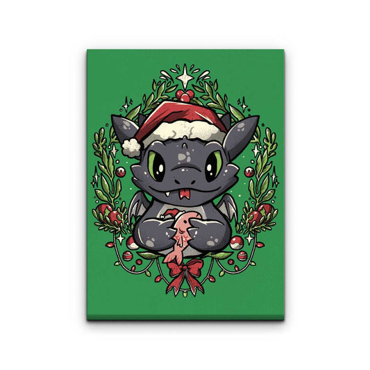 Dragon Christmas - Canvas Print